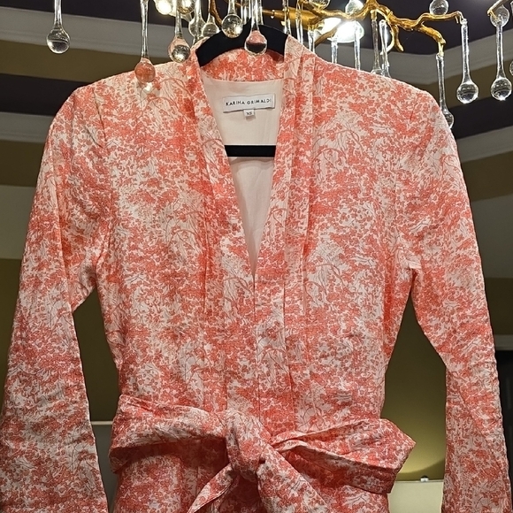 Karina Grimaldi Pink and White Floral Jumpsuit - Picture 3 of 16